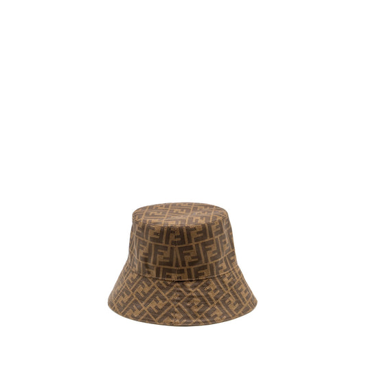 Fendi Size S Bucket Hat Brown/Beige