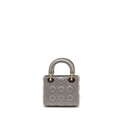 Dior Mini Lady Dior Lambskin Grey