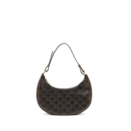 Luxury CELINE Ava Bag Triomphe Canvas Tan GHW