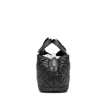 Dior Medium Dior Toujours Purse Macrocannage Calfskin Black