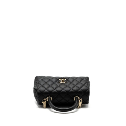 Chanel Small Coco Handle Caviar Black LGHW