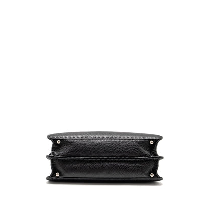 Fendi Medium Peekaboo Purse Calfskin Black