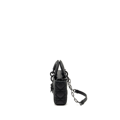 Dior Small Lady D-Joy Purse Black Ultramatte Calfskin So Black
