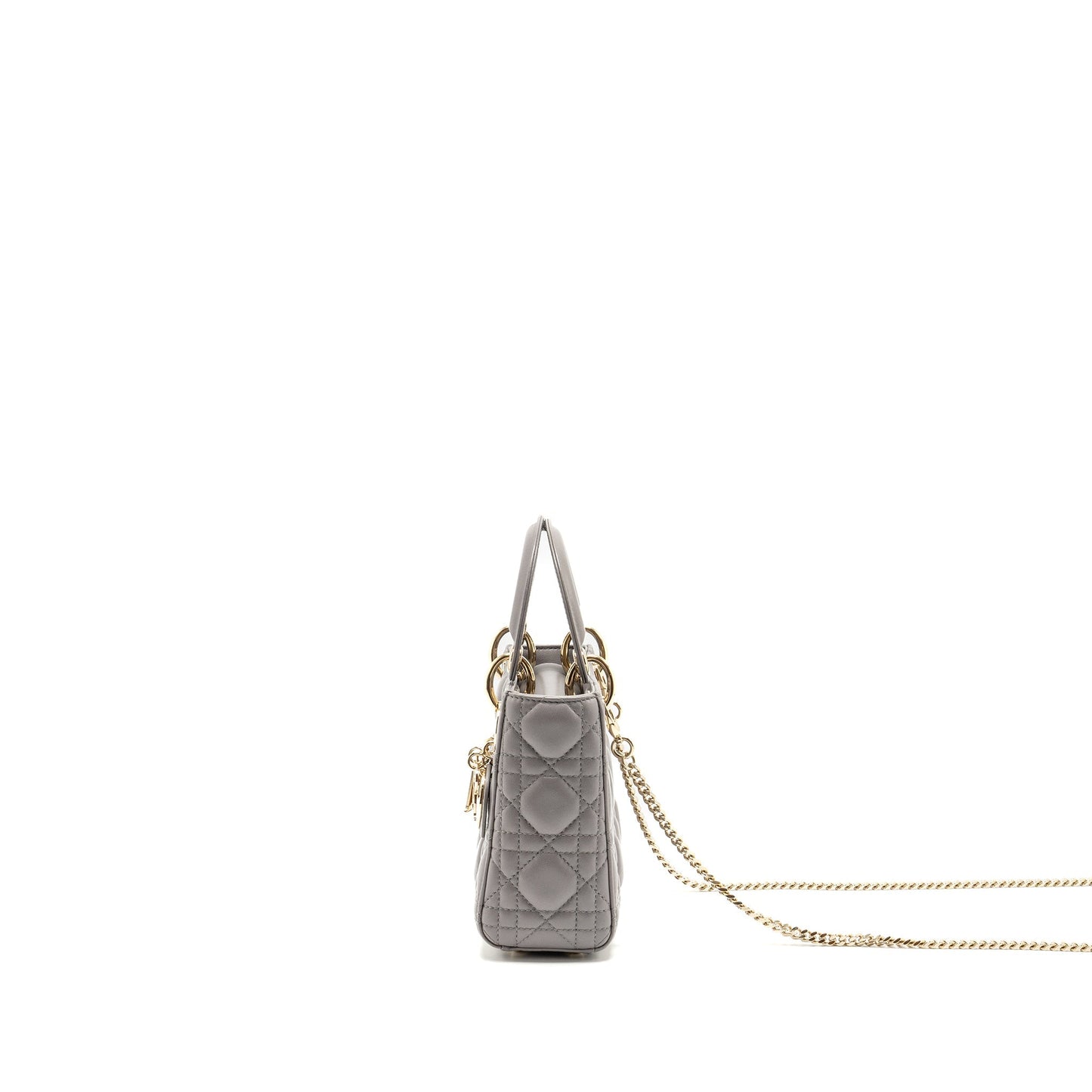 Dior Mini Lady Dior Lambskin Grey