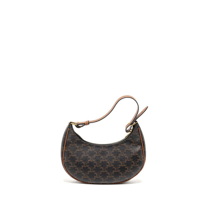 Luxury CELINE Ava Bag Triomphe Canvas Tan GHW