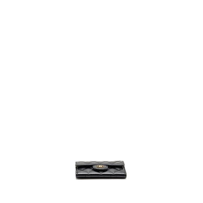 Chanel Classic Flap Card Holder Lambskin Black GHW