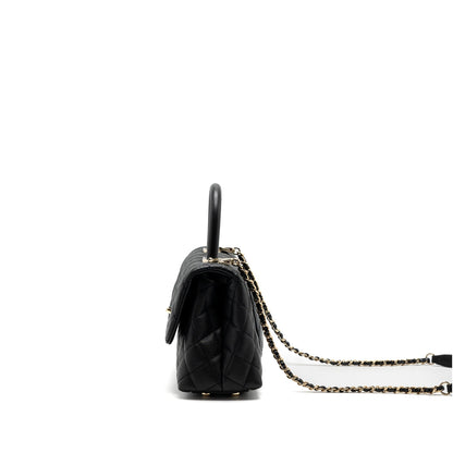Chanel Small Coco Handle Caviar Black LGHW
