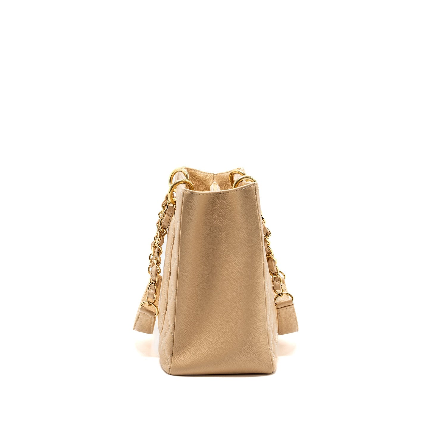 Chanel Grand Shopping Tote Caviar Beige GHW