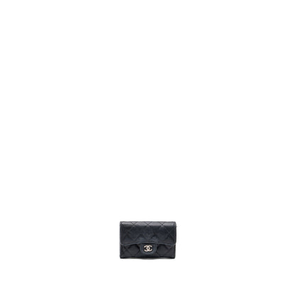CHANEL CLASSIC FLAP CARD HOLDER CAVIAR BLACK SHW