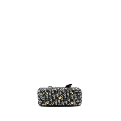 Dior Medium Bowling Purse dior oblique canvas blue