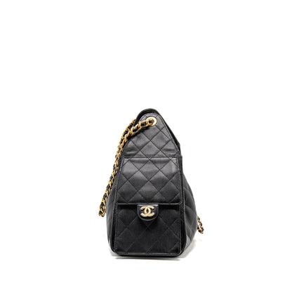 Chanel Small 25 Bag Caviar Black GHW (Microchip)