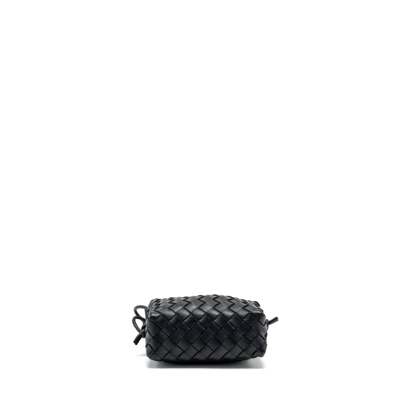 Bottega Veneta Mini Loop Camera Purse Lambskin Black