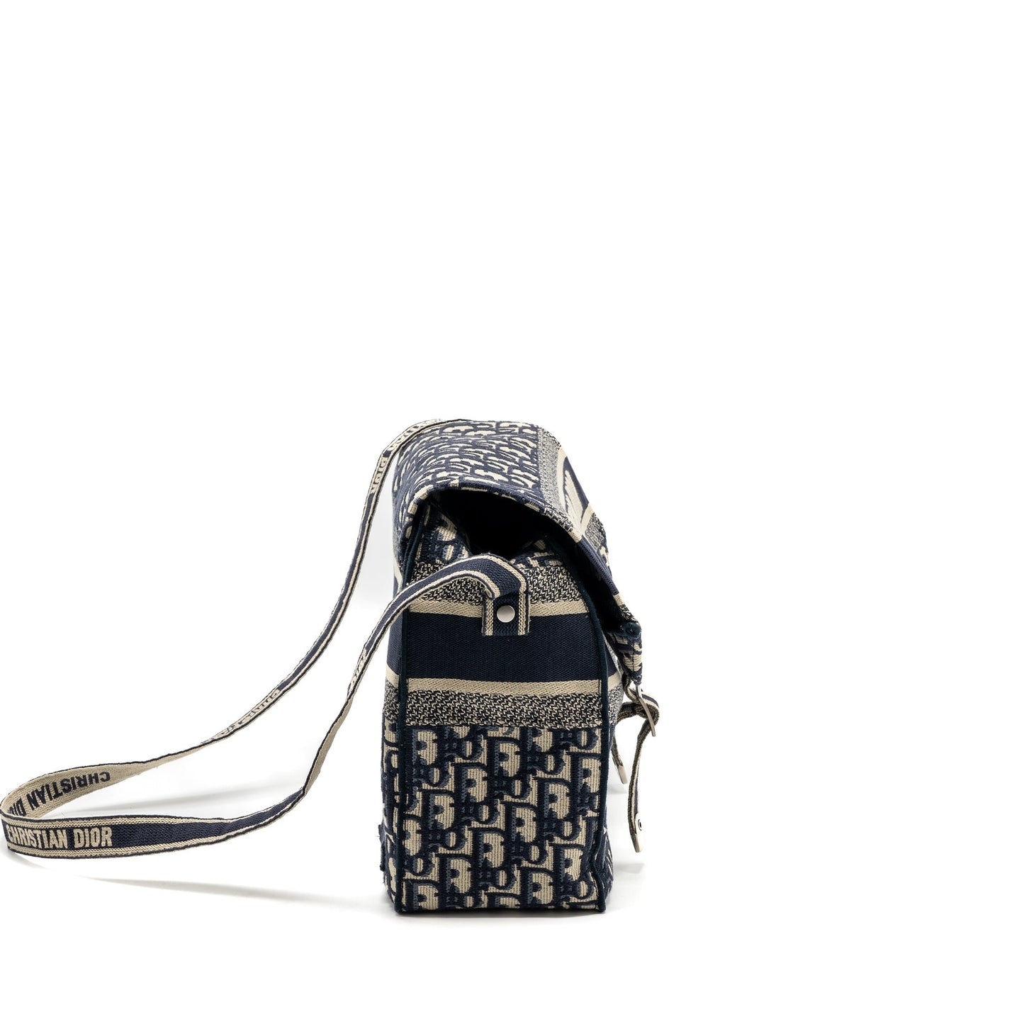 Dior diorcamp messenger Purse blue oblique embroidery