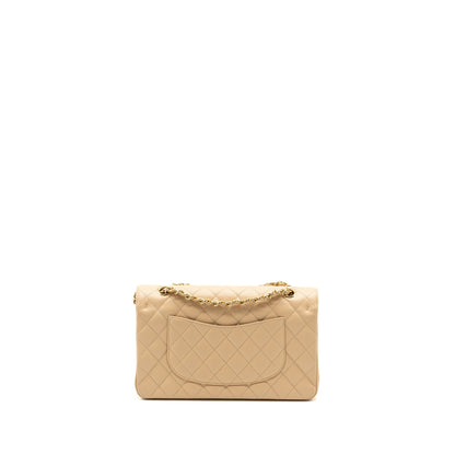 Chanel medium classic double flap bag caviar beige GHW
