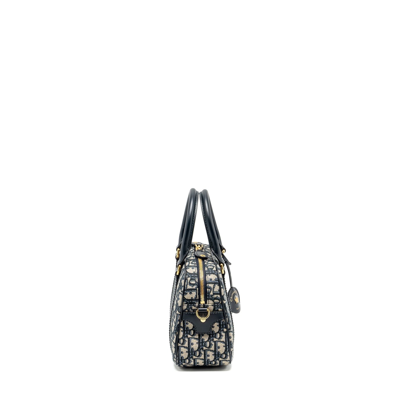 Dior Medium Bowling Purse dior oblique canvas blue
