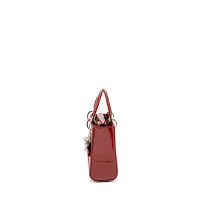 Dior Mini Lady Dior Patent Red