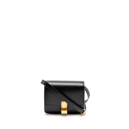 Luxury CELINE Mini Classic Box Bag Calfskin Black GHW