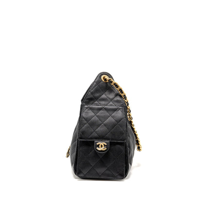 Chanel Small 25 Bag Caviar Black GHW (Microchip)