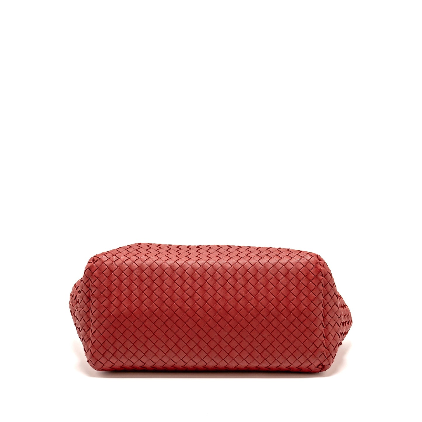 Bottega Veneta Intrecciato Chain Mini Purse Leather Red/Black with Black Hardware