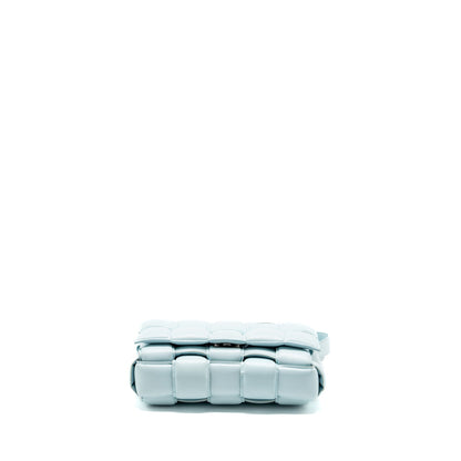 Bottega Veneta padded cassette soft lambskin light blue