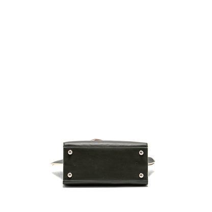 Fendi Mini 3Jours Tote Purse Calfskin Dark Green