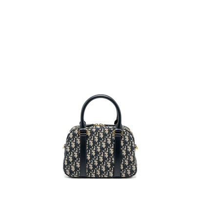 Dior Medium Bowling Purse dior oblique canvas blue