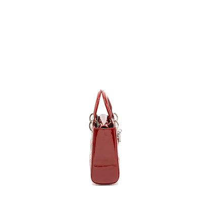 Dior Mini Lady Dior Patent Red