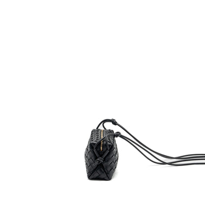 Bottega Veneta Mini Loop Camera Purse Lambskin Black