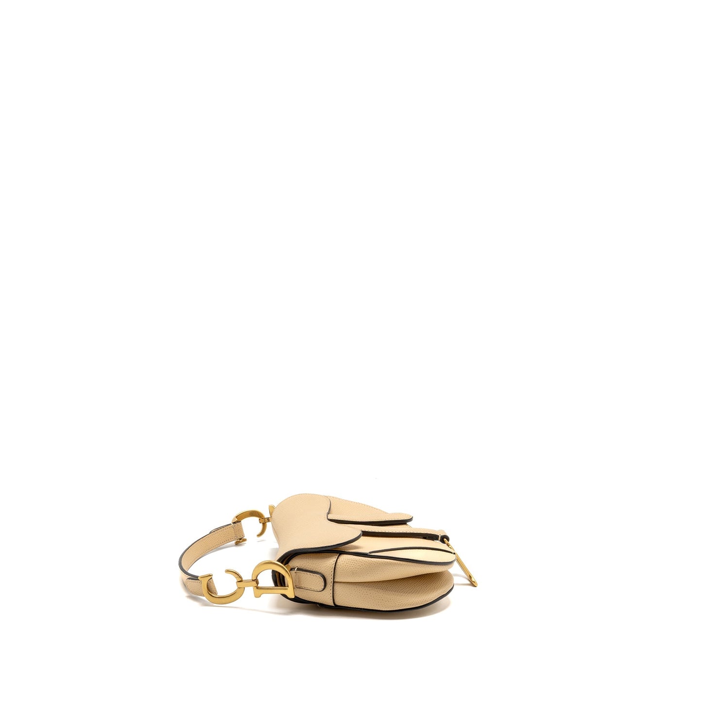Dior Mini Saddle Purse Calfskin Beige