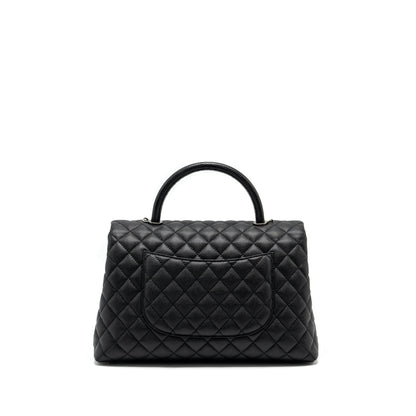 Chanel Large Coco Handle Caviar Black Ruthenium Hardware
