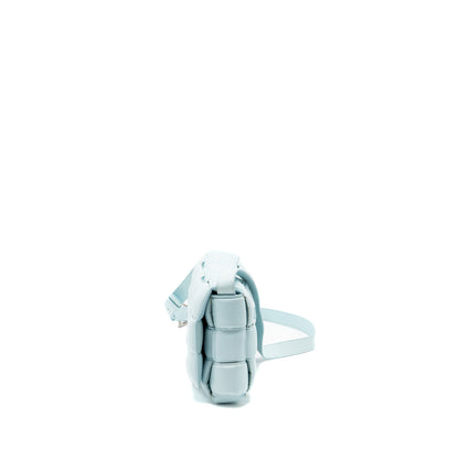 Bottega Veneta padded cassette soft lambskin light blue