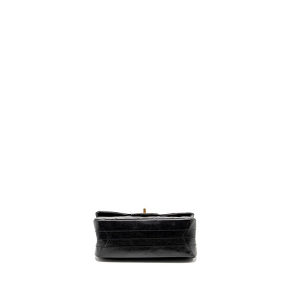 Chanel Mini 2.55 Reissue Chevron Calfskin BLACK GHW (Microchip)