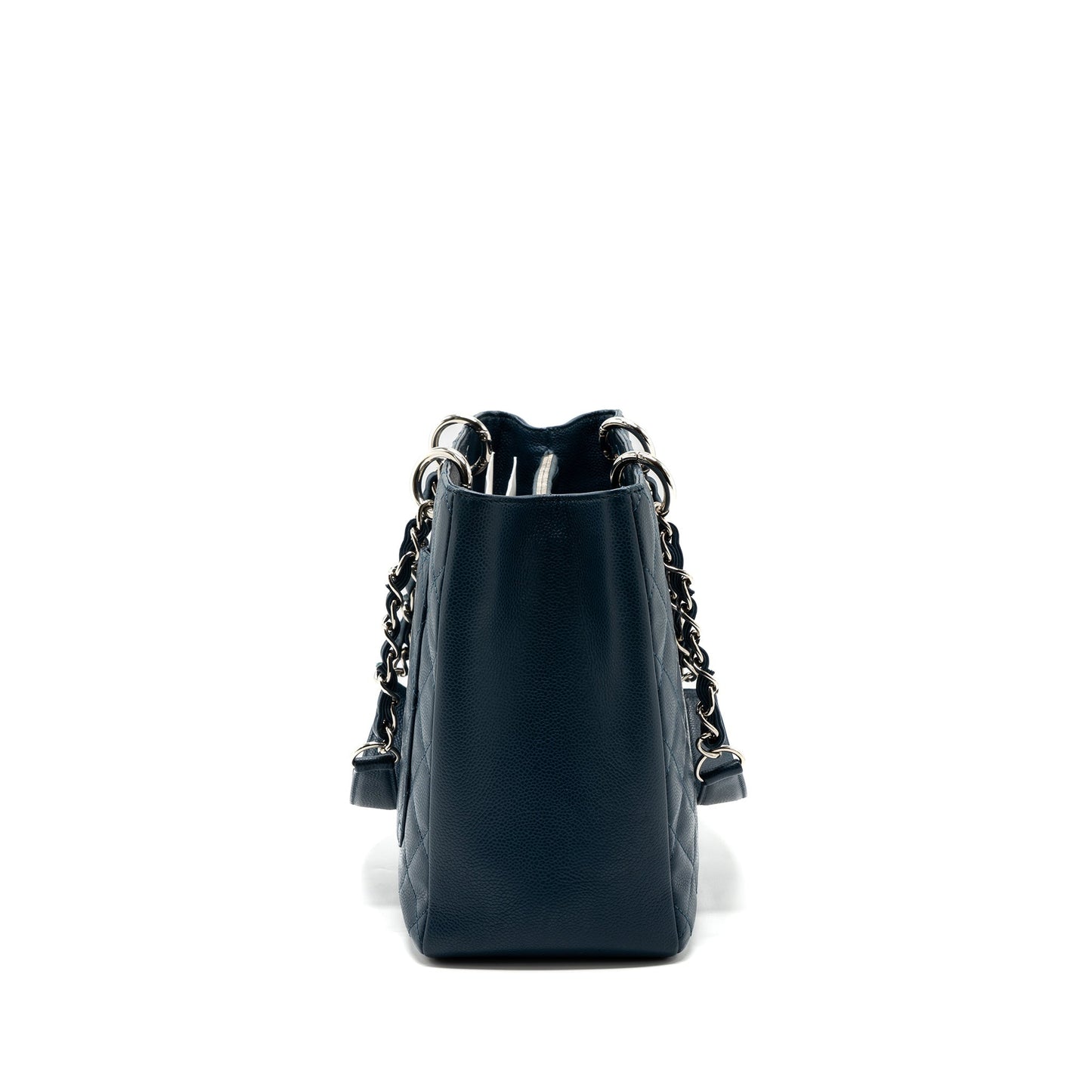 Chanel Grand Shopping Tote/ GST Caviar Dark Blue SHW