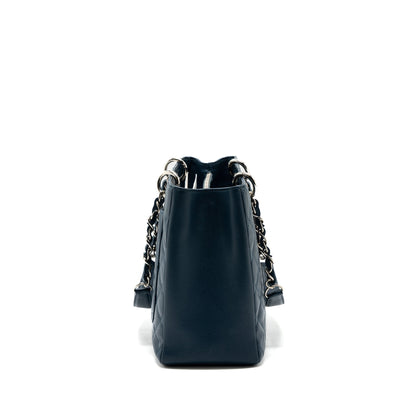 Chanel Grand Shopping Tote/ GST Caviar Dark Blue SHW