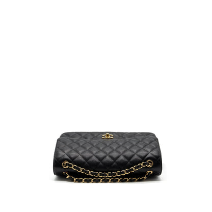 Chanel jumbo classic double flap bag caviar Black GHW