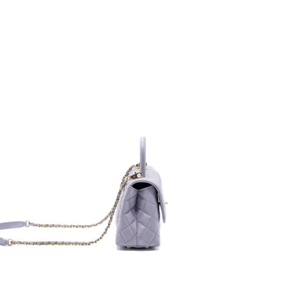 Chanel Small Coco Handle Caviar Light Purple LGHW (Microchip)