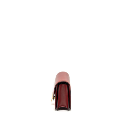 Celine Mini classic box Purse calfskin red