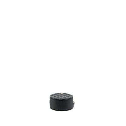 Chanel Round Clutch with Chain Caviar Black LGHW