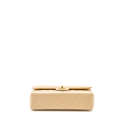 Chanel Medium Classic Double Flap Bag Caviar Beige GHW