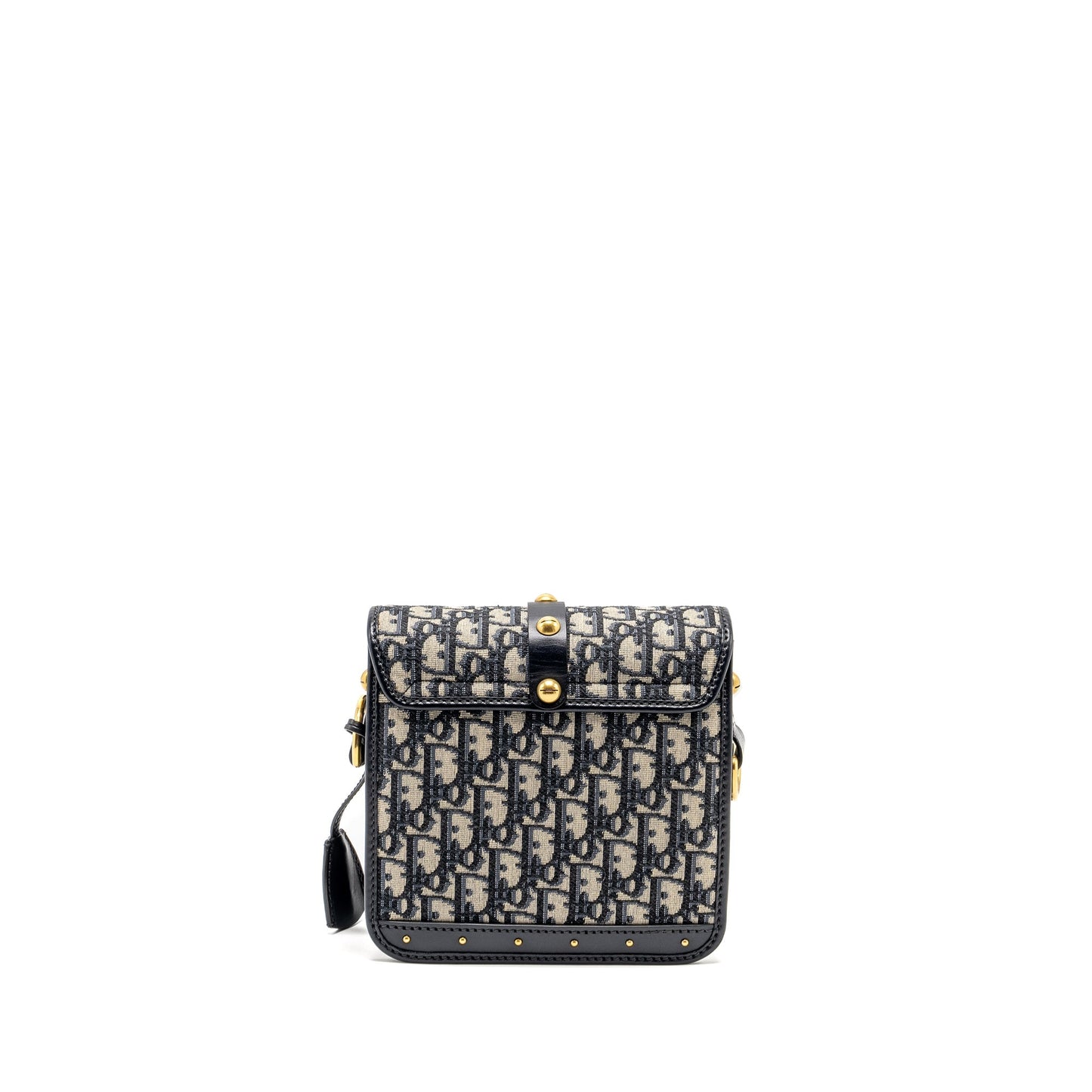 Dior Addict Vertical Messenger Purse Oblique Canvas Blue