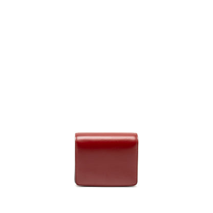 Celine Mini classic box Purse calfskin red