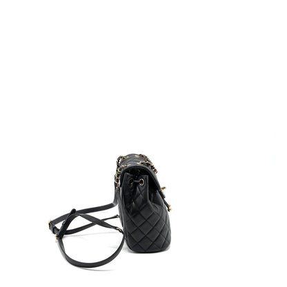 Chanel 23s mini Backpack Caviar Black LGHW (Microchip)