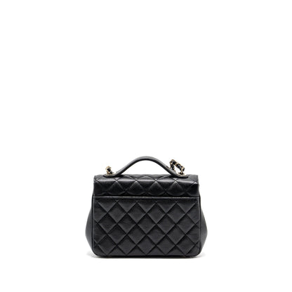 Chanel medium business affinity caviar black LGHW (Microchip)