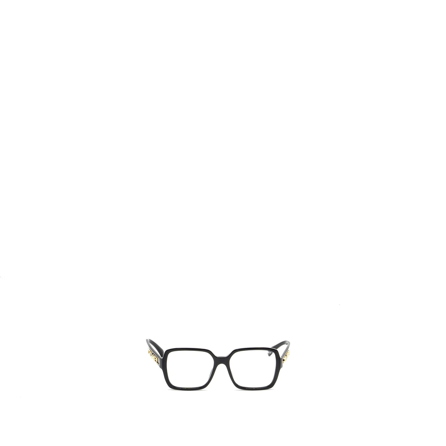 Chanel square glasses frame with chanel letter black