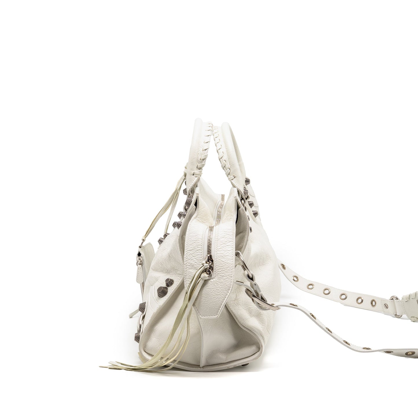 Balenciaga neo cajole city Mini Purse leather white