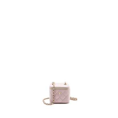 Chanel Mini vanity with chain caviar pink LGHW