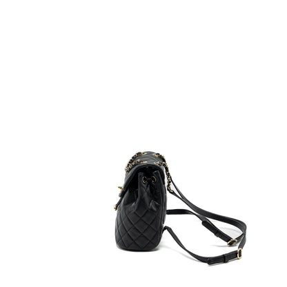 Chanel 23s mini Backpack Caviar Black LGHW (Microchip)