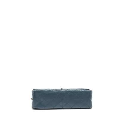 Chanel Large 2.55 reissue Flap Bag Aged Calfskin Petrol blue Ruthenium Hardware