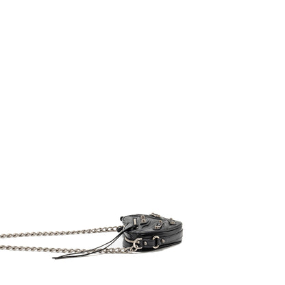 Balenciaga Le Cagole Heart Mini Purse Lambskin Black