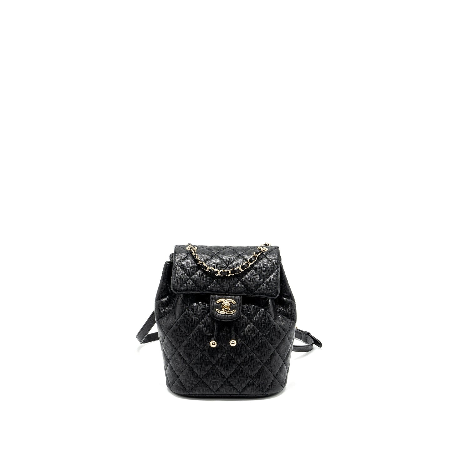 Chanel 23s mini Backpack Caviar Black LGHW (Microchip)